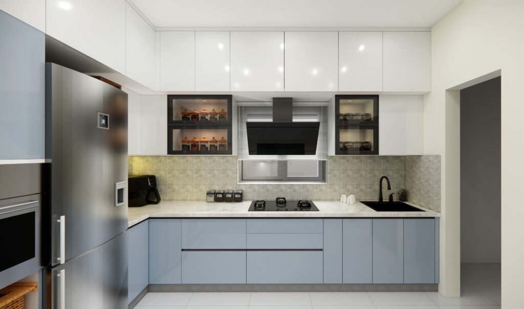 Modular kitchen interior designs with modern storage solutions