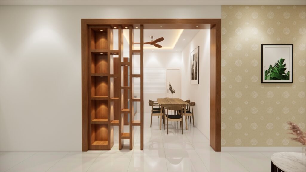 wooden partition space interior designs for home interior