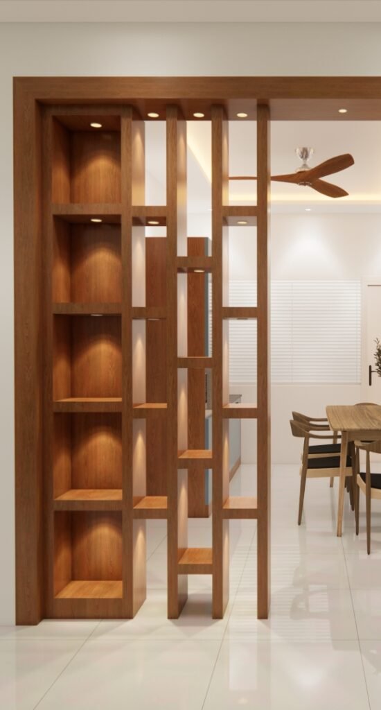 wooden partition space interior designs for home interior