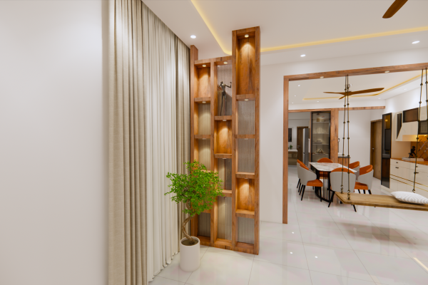 modern partition space interior designs for living room